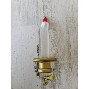 Vintage clear glass clip ornament Xmas tree